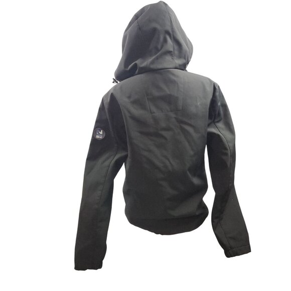 Nautica Black Hooded Softshell Jacket Zip-Up Ladies S - Picture 6 of 12